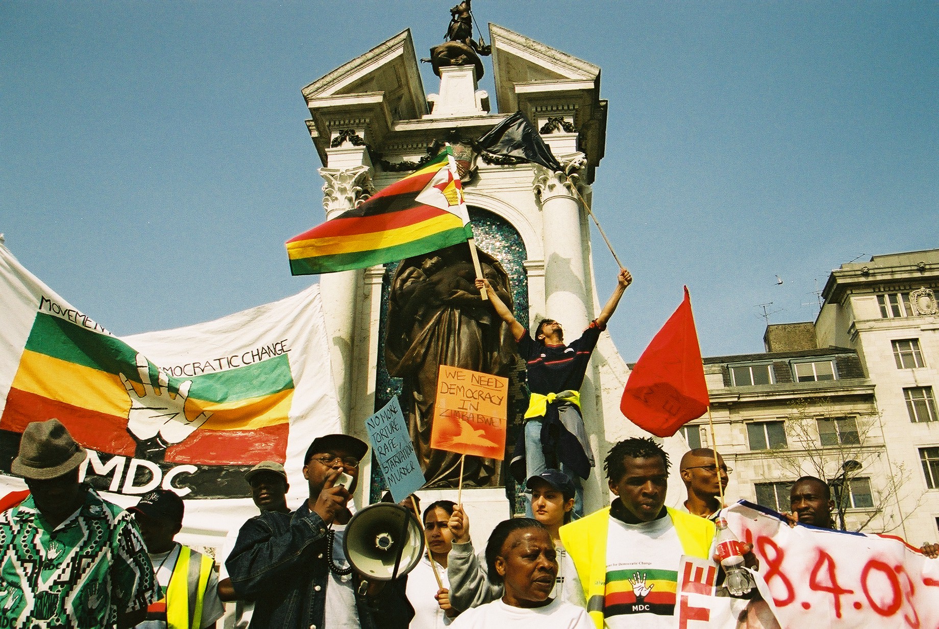 pics. Zimbabwe Human Rights Demo Manchester 18th April