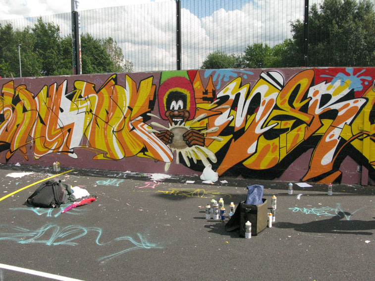 graffiti in the hip hop zone